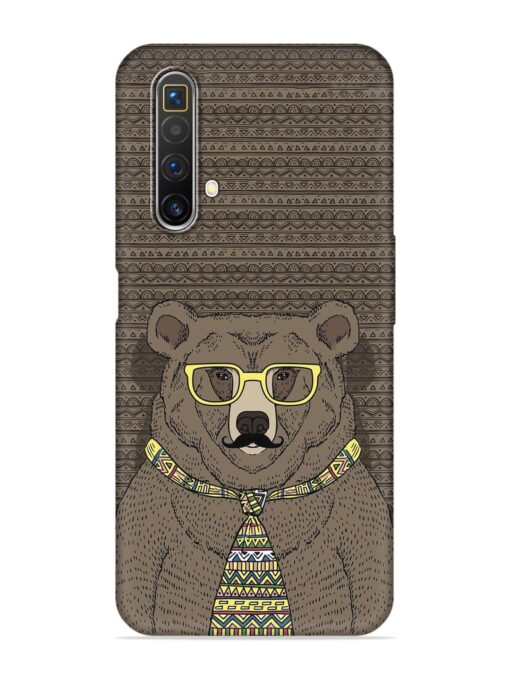 Grizzly Bear Embossed Soft Silicone Case for Realme X3 Zapvi