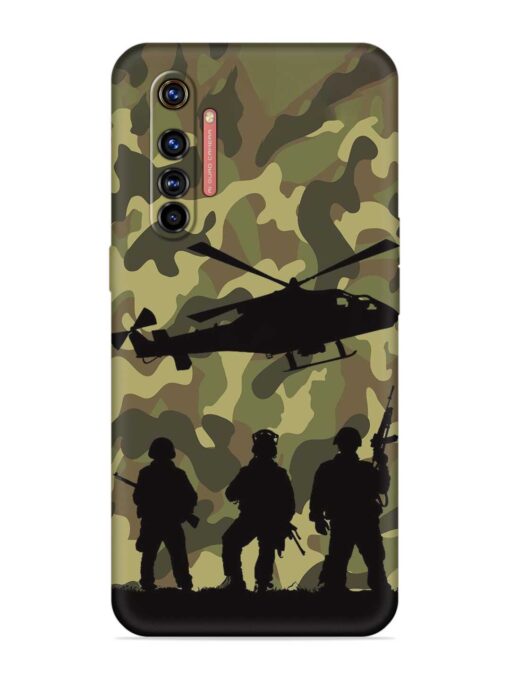 Army Heros Embossed Soft Silicone Case for Realme X50 Pro Zapvi