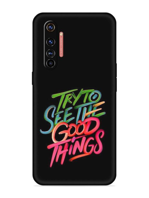 Try To See The Good Things Embossed Soft Silicone Case for Realme X50 Pro Zapvi