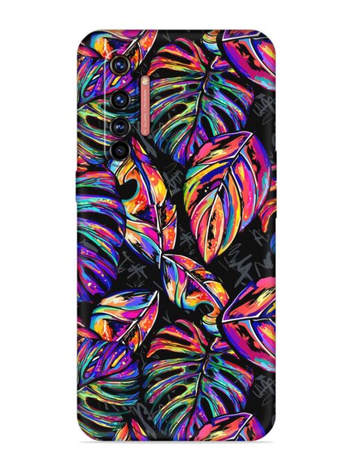 Tropical Seamless Vector Embossed Soft Silicone Case for Realme X50 Pro Zapvi