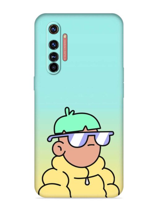 Doodles Cool Character Embossed Soft Silicone Case for Realme X50 Pro