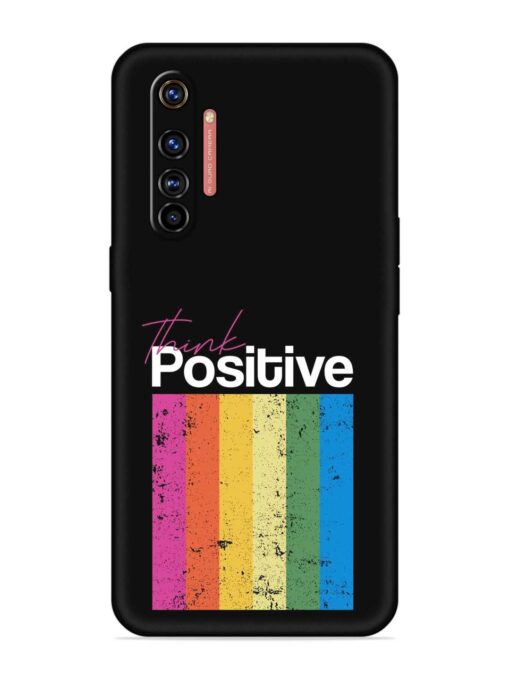 Think Positive Typography Embossed Soft Silicone Case for Realme X50 Pro