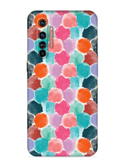 Colorful Seamless Pattern Embossed Soft Silicone Case for Realme X50 Pro