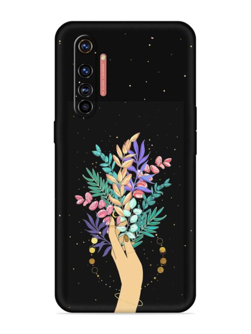 Flower On Hand Embossed Soft Silicone Case for Realme X50 Pro