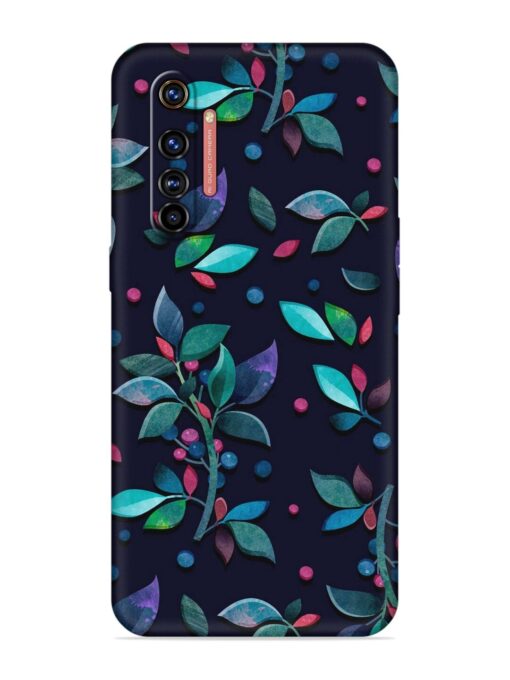 Decorative Watercolor Flower Embossed Soft Silicone Case for Realme X50 Pro