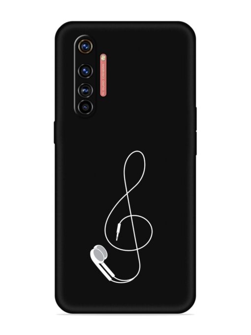 Music Earphone Vector Embossed Soft Silicone Case for Realme X50 Pro Zapvi