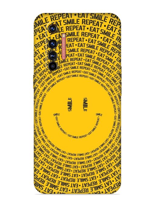 Smiley Embossed Soft Silicone Case for Realme X50 Pro