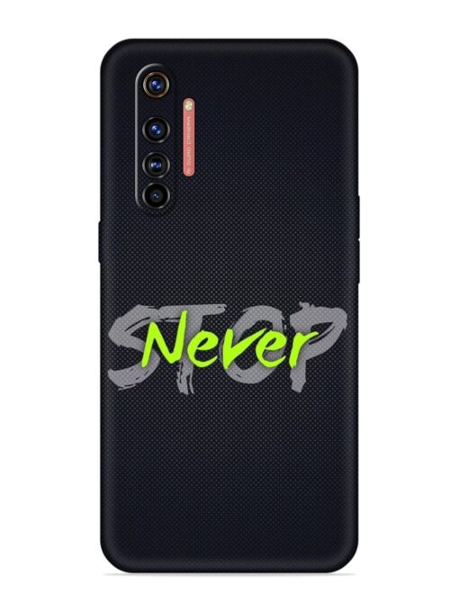 Never Stop Embossed Soft Silicone Case for Realme X50 Pro