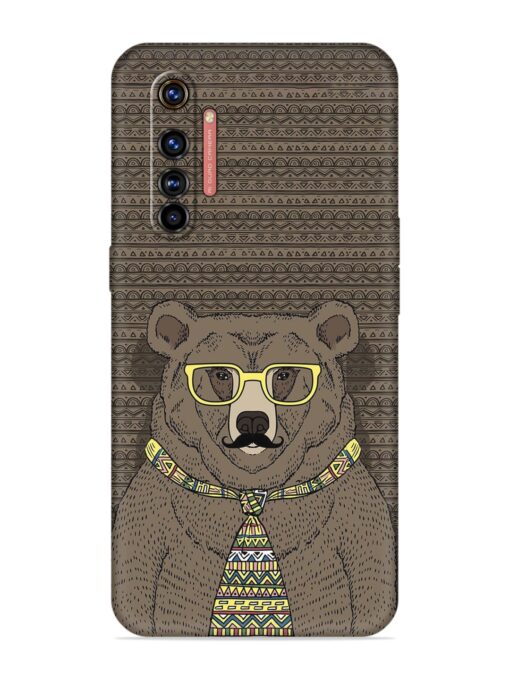 Grizzly Bear Embossed Soft Silicone Case for Realme X50 Pro Zapvi