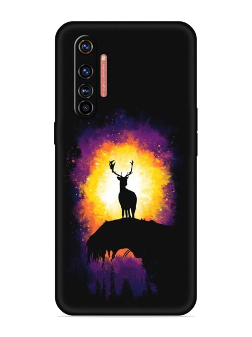 Elk Animal Art Embossed Soft Silicone Case for Realme X50 Pro