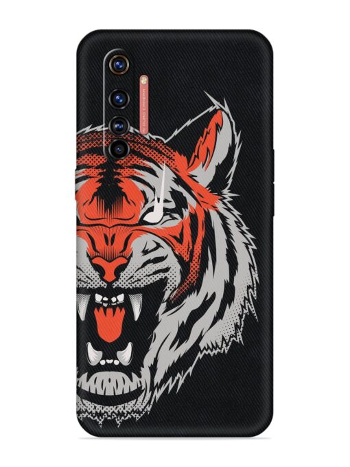 Tiger Aggression Embossed Soft Silicone Case for Realme X50 Pro Zapvi