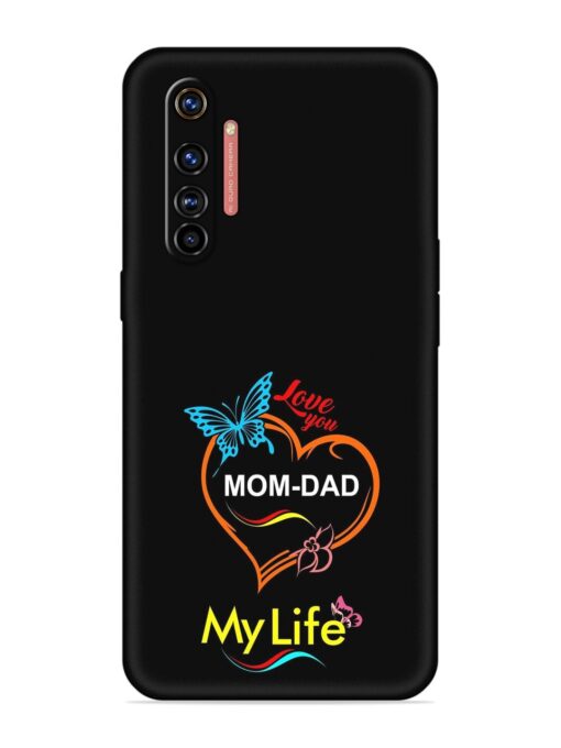 Love You Mom Dad Embossed Soft Silicone Case for Realme X50 Pro