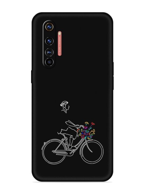 Minimalist Cycle Art Embossed Soft Silicone Case for Realme X50 Pro