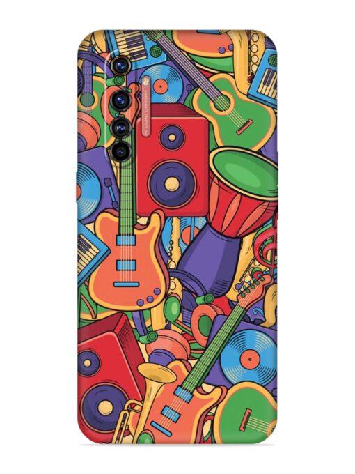 Colorful Music Art Embossed Soft Silicone Case for Realme X50 Pro Zapvi