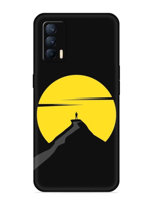 Black Ultra Vector Embossed Soft Silicone Case for Realme X7 (5G) Zapvi