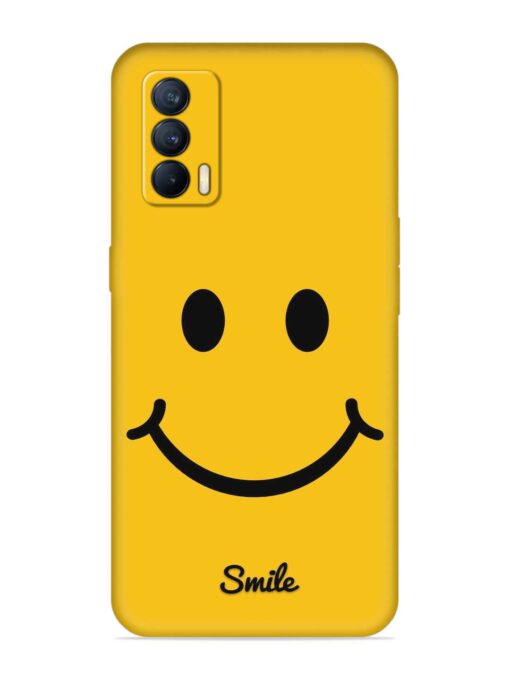 Yellow Smiley Embossed Soft Silicone Case for Realme X7 (5G)