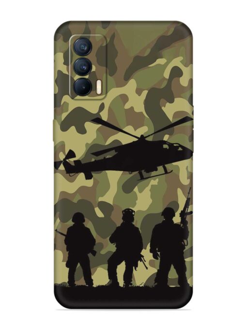 Army Heros Embossed Soft Silicone Case for Realme X7 (5G) Zapvi