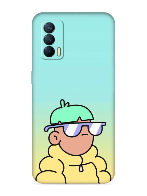 Doodles Cool Character Embossed Soft Silicone Case for Realme X7 (5G) Zapvi