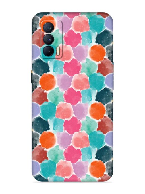 Colorful Seamless Pattern Embossed Soft Silicone Case for Realme X7 (5G) Zapvi