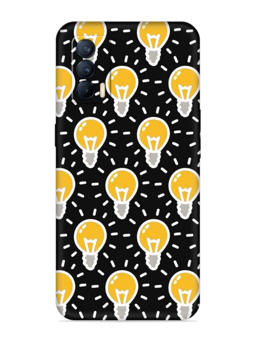 Light Bulb Seamless Embossed Soft Silicone Case for Realme X7 (5G) Zapvi