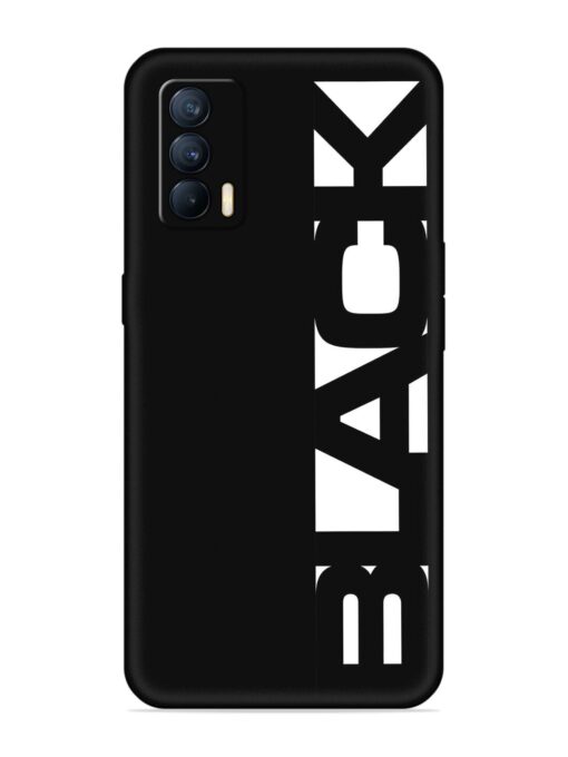 Black Typo Embossed Soft Silicone Case for Realme X7 (5G) Zapvi