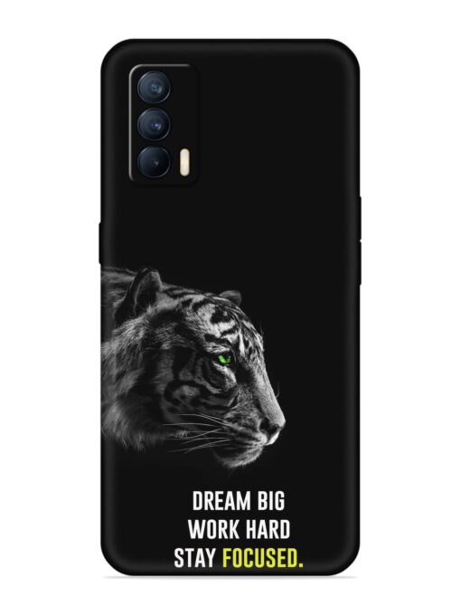 Dream Big Work Hard Embossed Soft Silicone Case for Realme X7 (5G) Zapvi