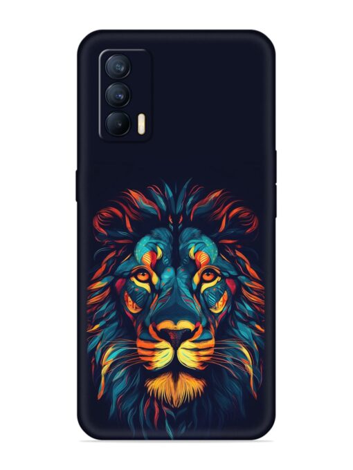 Colorful Lion Embossed Soft Silicone Case for Realme X7 (5G) Zapvi