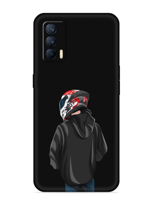 Motorcycle Rider Embossed Soft Silicone Case for Realme X7 (5G) Zapvi