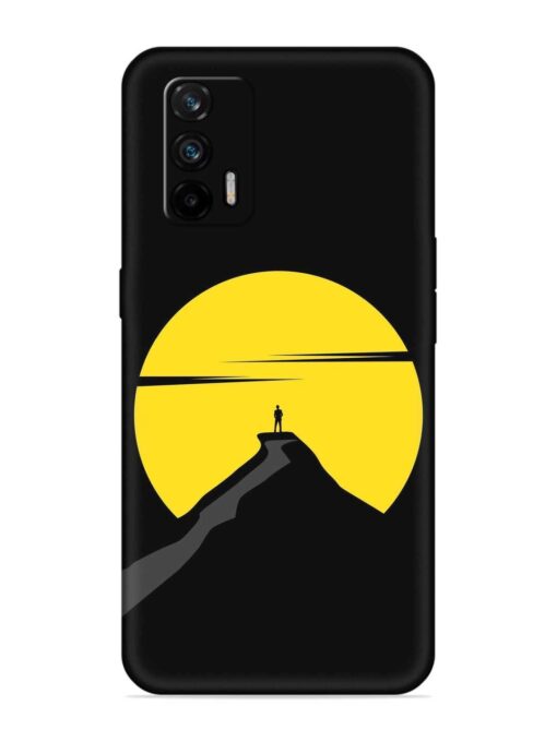 Black Ultra Vector Embossed Soft Silicone Case for Realme X7 Max (5G)