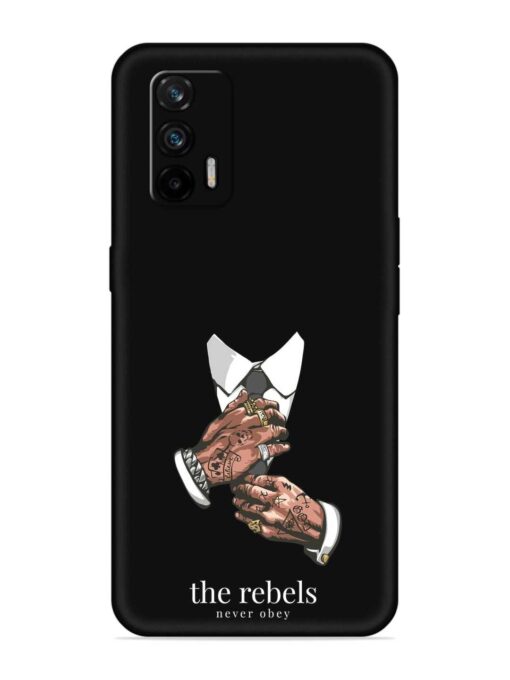 Rebels Slogan Man Embossed Soft Silicone Case for Realme X7 Max (5G)