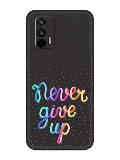 Colorful Stylized Rainbow Embossed Soft Silicone Case for Realme X7 Max (5G)