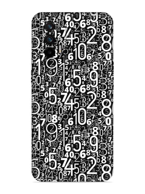 Many Numbers Different Embossed Soft Silicone Case for Realme X7 Max (5G)