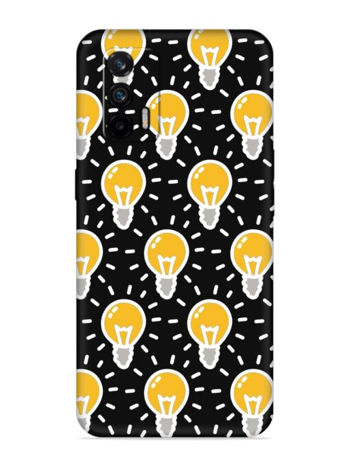 Light Bulb Seamless Embossed Soft Silicone Case for Realme X7 Max (5G)