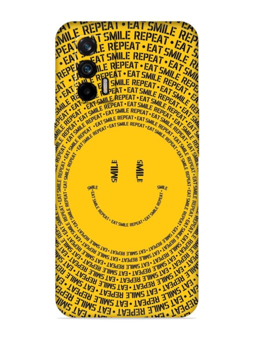 Smiley Embossed Soft Silicone Case for Realme X7 Max (5G)