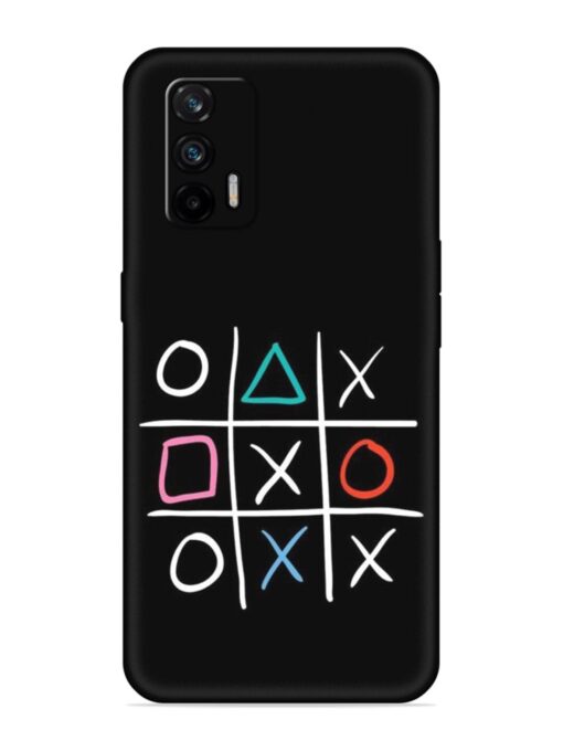 Super Neon Tic-Tac-Toe Embossed Soft Silicone Case for Realme X7 Max (5G) Zapvi