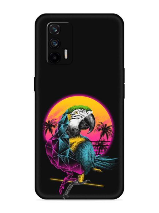 Rad Parrot Embossed Soft Silicone Case for Realme X7 Max (5G)