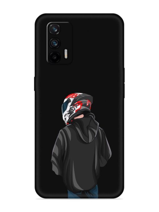 Motorcycle Rider Embossed Soft Silicone Case for Realme X7 Max (5G) Zapvi