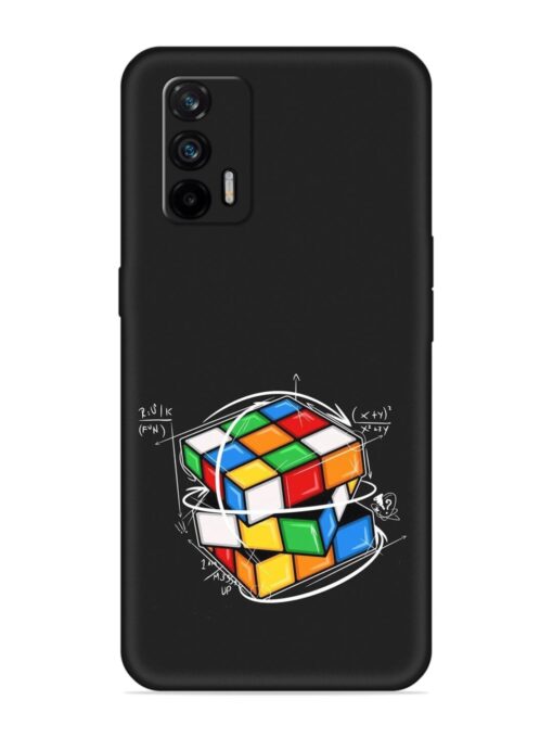 Cubik Vector Embossed Soft Silicone Case for Realme X7 Max (5G) Zapvi