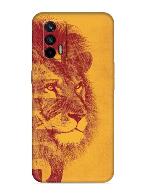 Gold Lion Crown Art Embossed Soft Silicone Case for Realme X7 Max (5G)