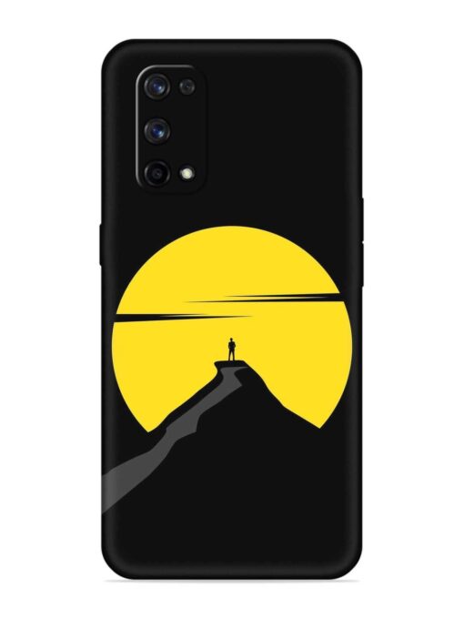 Black Ultra Vector Embossed Soft Silicone Case for Realme X7 Pro (5G) Zapvi