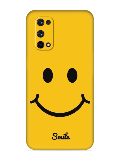 Yellow Smiley Embossed Soft Silicone Case for Realme X7 Pro (5G)