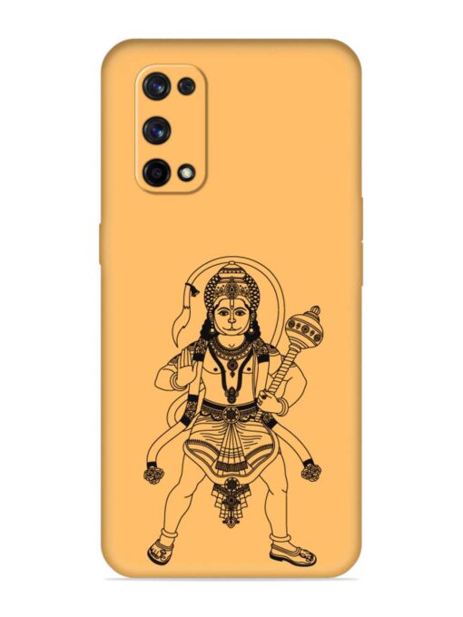 Indian God Hanuman Embossed Soft Silicone Case for Realme X7 Pro (5G) Zapvi