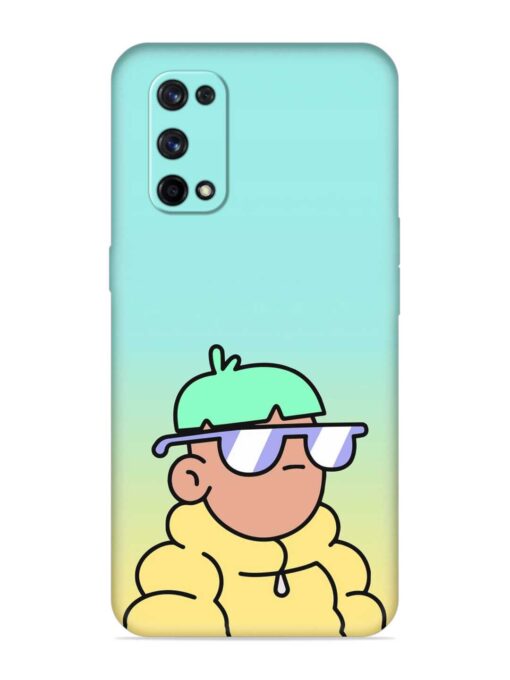 Doodles Cool Character Embossed Soft Silicone Case for Realme X7 Pro (5G) Zapvi