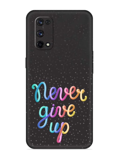 Colorful Stylized Rainbow Embossed Soft Silicone Case for Realme X7 Pro (5G)