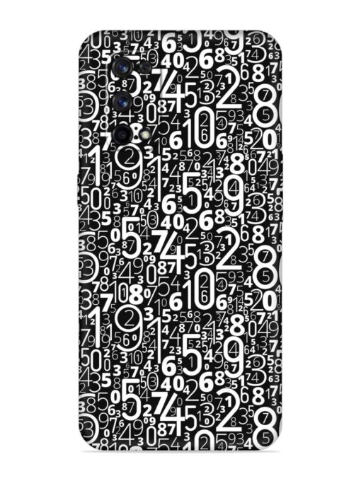 Many Numbers Different Embossed Soft Silicone Case for Realme X7 Pro (5G) Zapvi