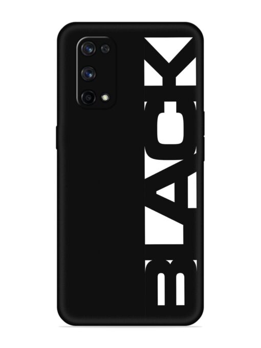 Black Typo Embossed Soft Silicone Case for Realme X7 Pro (5G) Zapvi