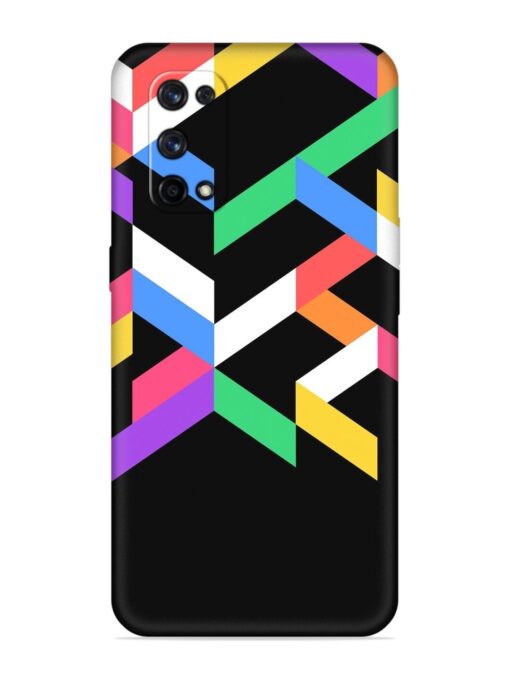 Colorshape Abstarct Embossed Soft Silicone Case for Realme X7 Pro (5G) Zapvi