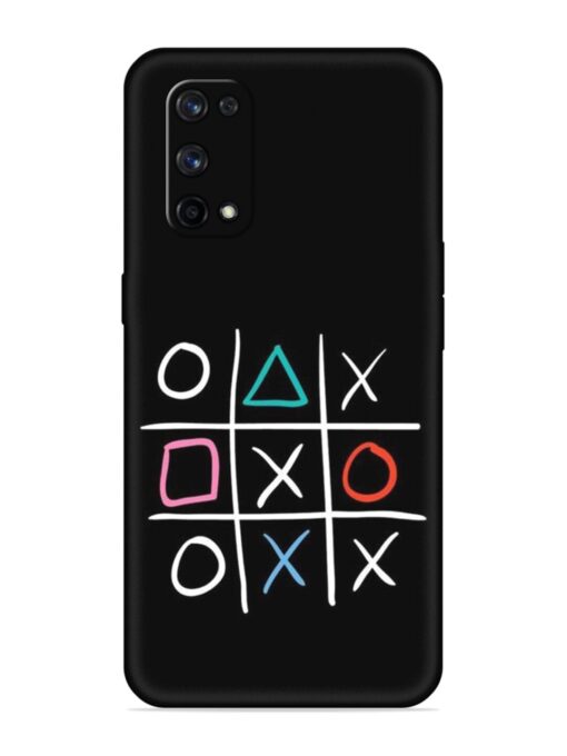 Super Neon Tic-Tac-Toe Embossed Soft Silicone Case for Realme X7 Pro (5G)