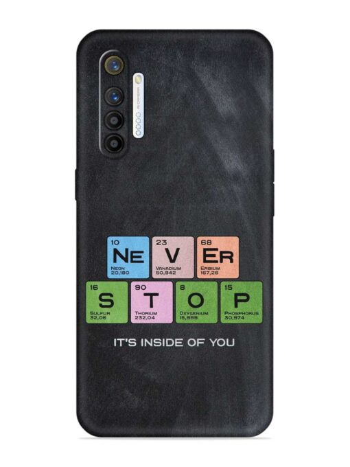 Never Stop It'S Inside Of You Embossed Soft Silicone Case for Realme Xt