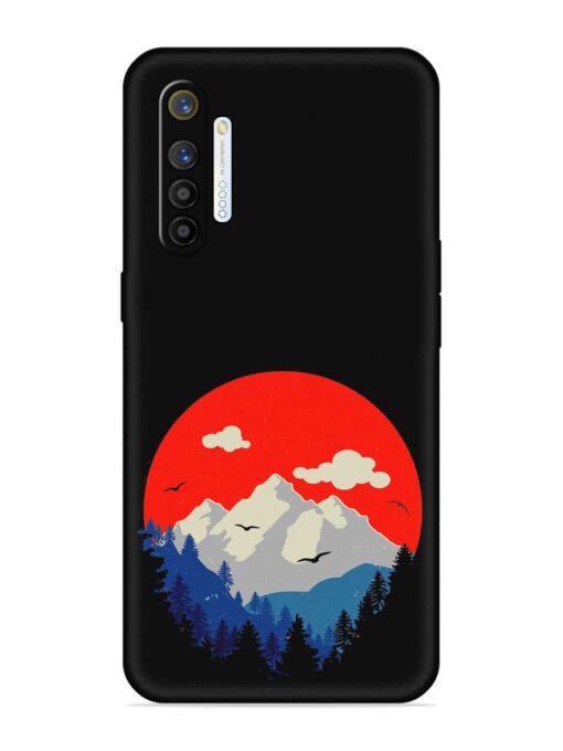 Mountain Abstract Embossed Soft Silicone Case for Realme Xt